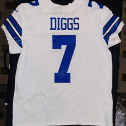 Trevon Diggs Signed Jersey, COA, Dallas Cowboys