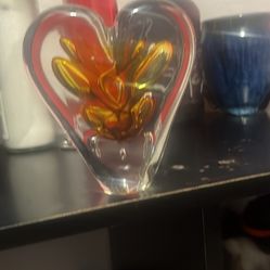 Hand Blown Glass Heart