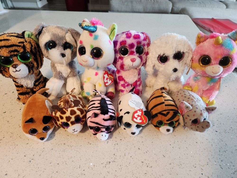 12 BEANIE BABIES FOR SALE