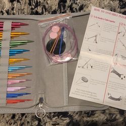 Lewhoo Circular Knitting Needle Set W/case