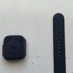Black sport band and screen cover for 44mm apple watch