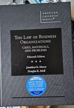 The Law of Business Organizations law Textbook
