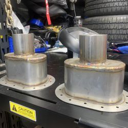 392 Jeep Rubicon side exit body bolt on exhaust tips  Left and right side 