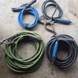 Pro Welding Leads Setup – 2/0 Copper, Dual Lenco Stingers, 100ft Reach – Ready to Work