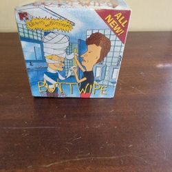 Beavis And Butt-Head Butt Wipe Toilet Paper Sealed MTV Vintage 1996