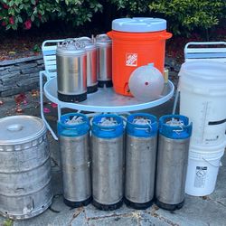 Homebrew Kegs, Mash tun,  Keggle
