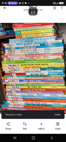 Dr. Seuss books, $5 - $10 each, see 8 pics, over 100 books