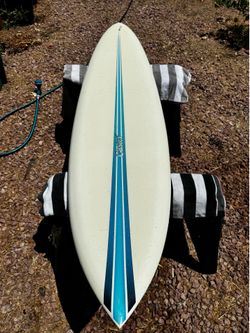 7’6” Single fin Surfboard shaped by Bill Caster