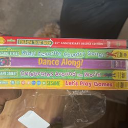 Sesame Street DVDs (5) - FREE