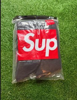 Black supreme socks