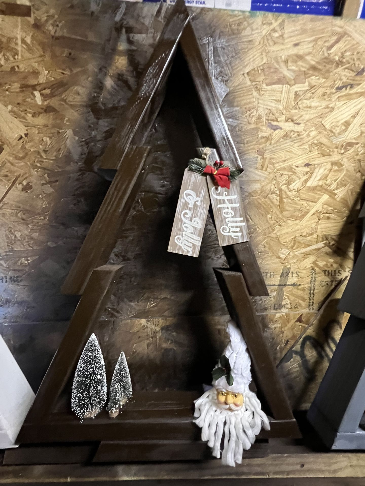 Wood Christmas Trees.