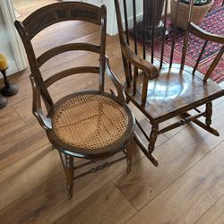 Rocking chair and Cane chair 