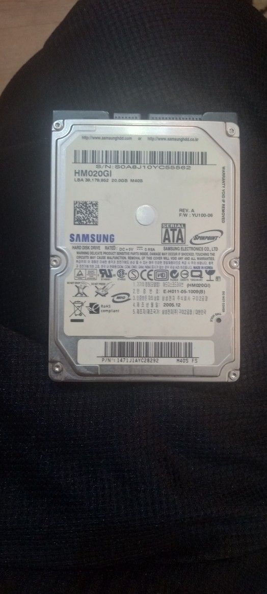 Brand New Samsung HM020GI 20GB Internal (HM020GI/1) For Sale.