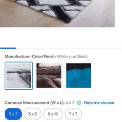 Beautiful Geometric Soft Fluffy Rug