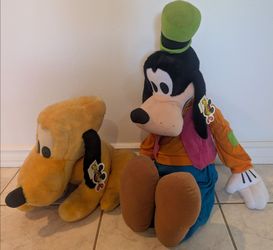 Pluto and Goofy Plush