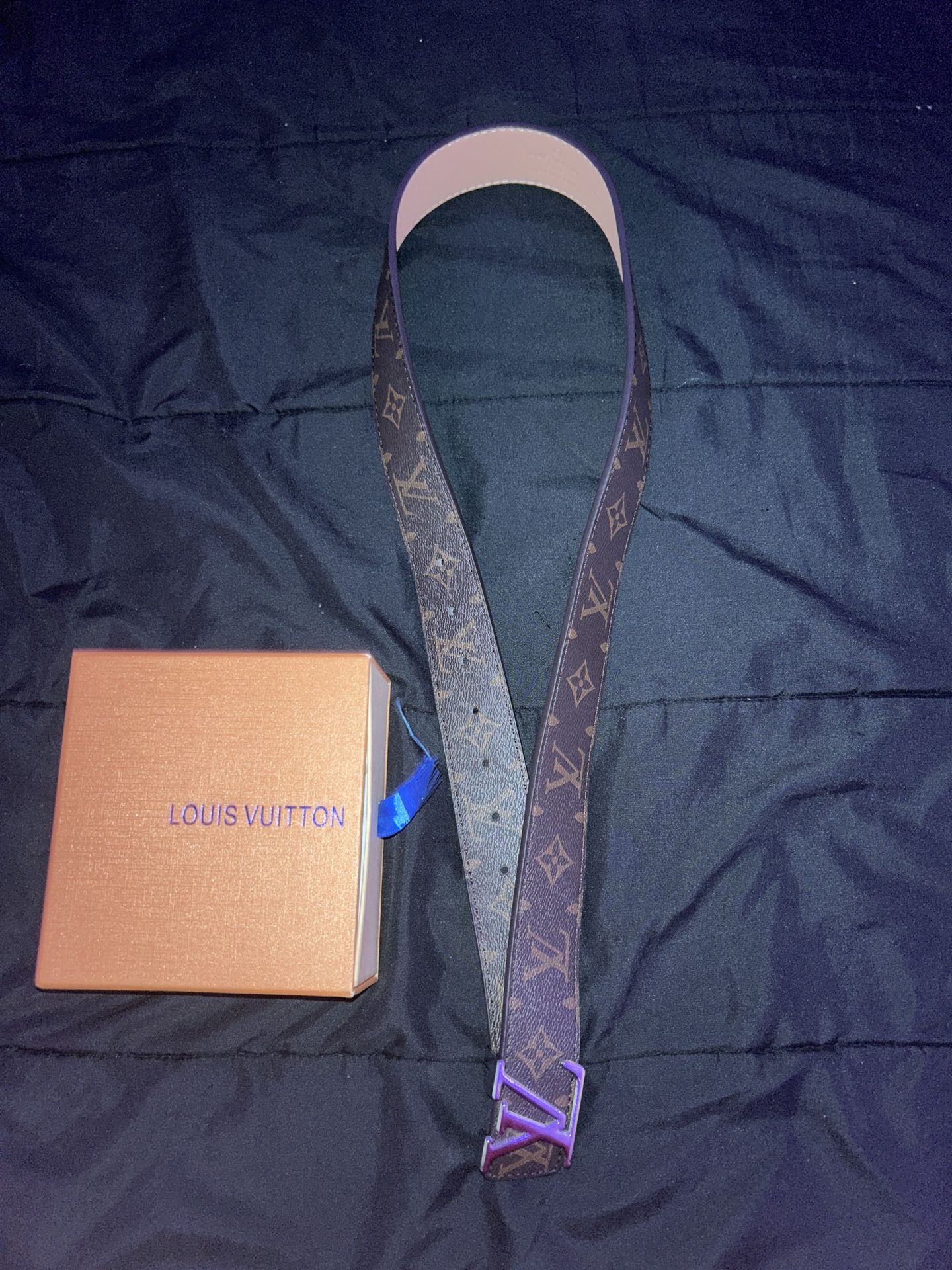 LV belt black nd brown