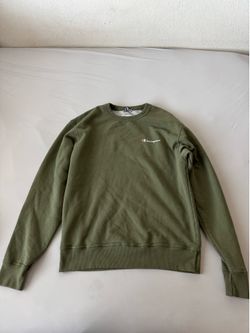 Olive Green Champion Crewneck – Size L