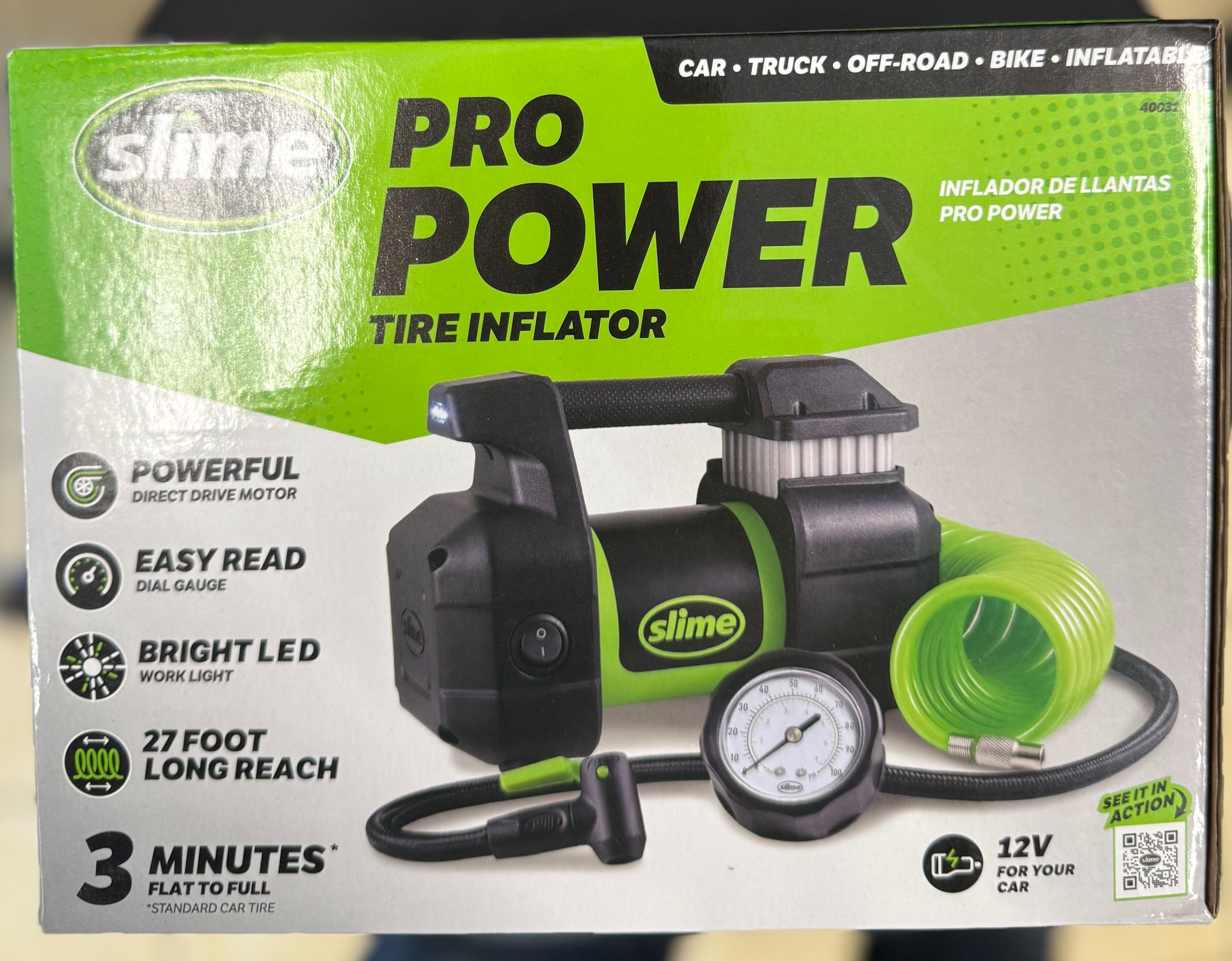 Slime Pro Power Tire Inflator
