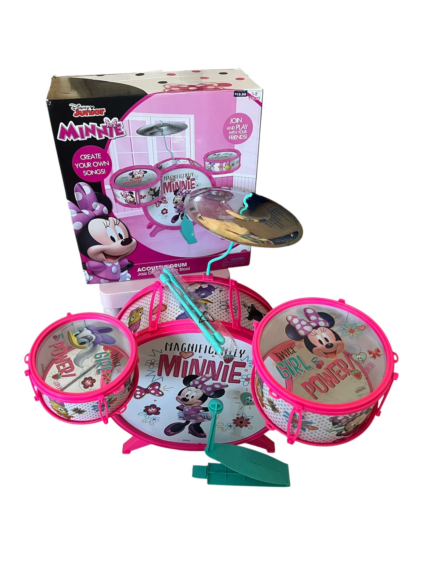 Disney Junior Mini Mouse Acoustic Drum Set
