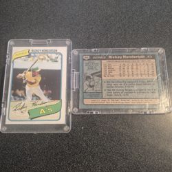 RICKEY HENDERSON   Rookie Card #482