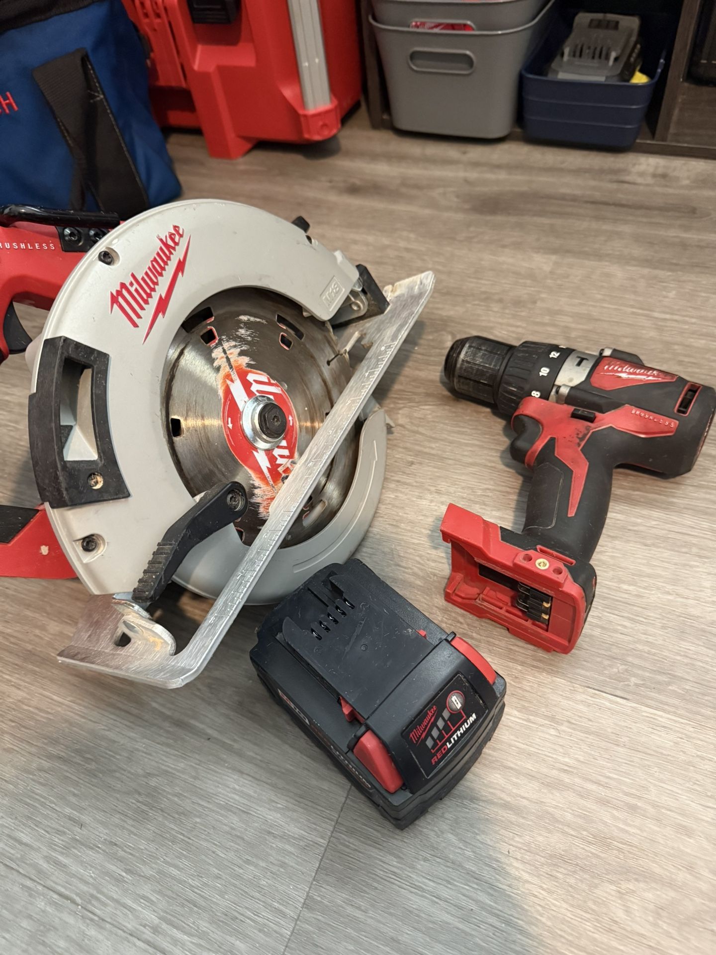 Milwaukee Circular Saw, Hammer Drill