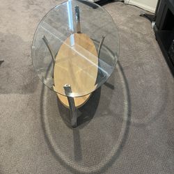 Glasses  Coffee Table  oval Shape 