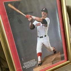 Carl Yastrzemski Framed Autographed Print