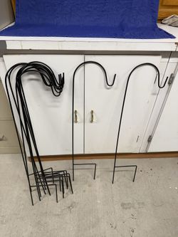 Set of 11 Outdoor Shepard Hooks 36ā inches