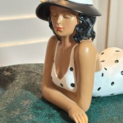 Art Deco, Bathing, Beauty, Beach, Girl