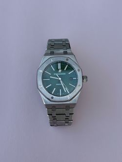 Audemars Piguet Royal Oak Stainless Steel Watch Green Dial