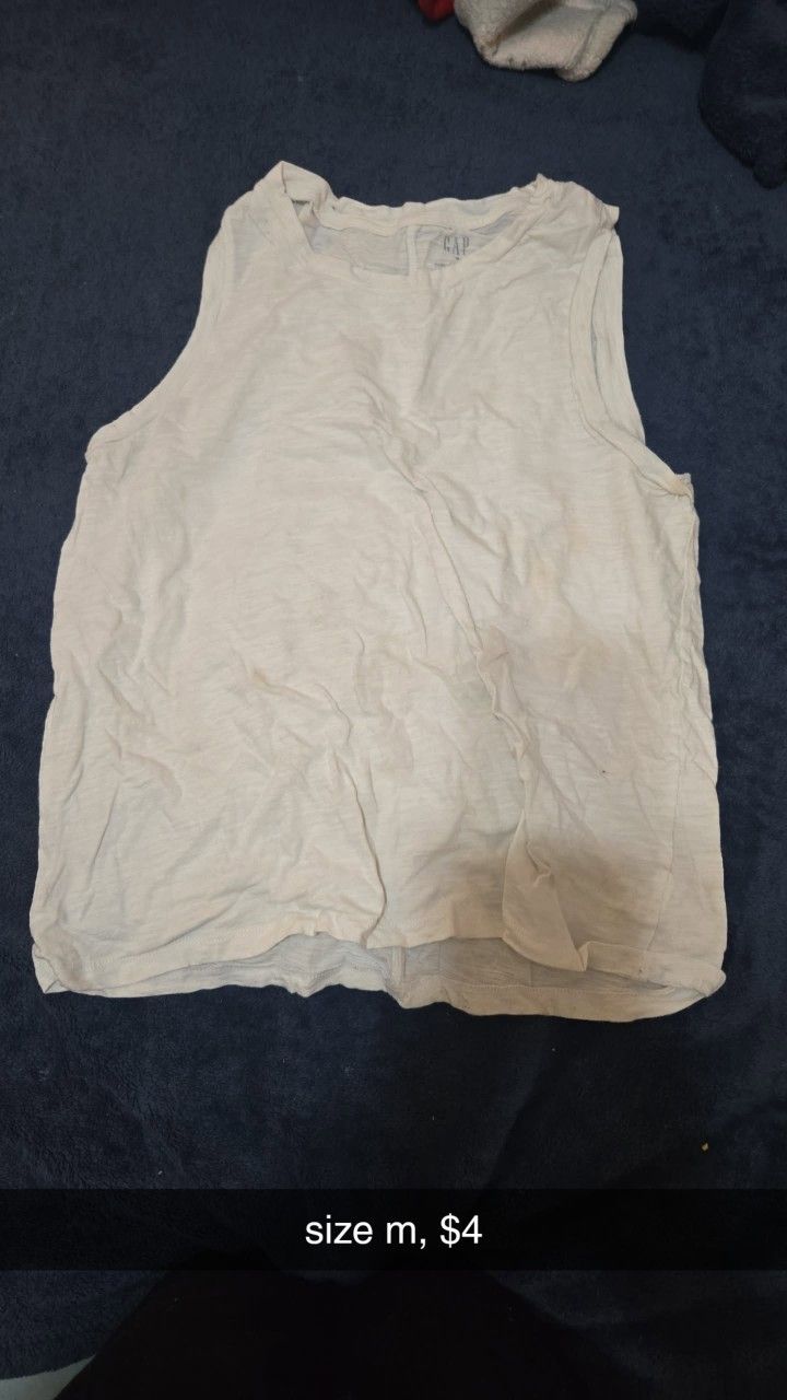 white muscle tee