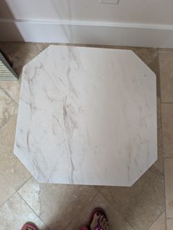 Marble And Gold Accent Table