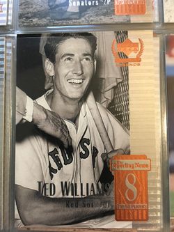 Ted Williams baseball card #8 Red Sox