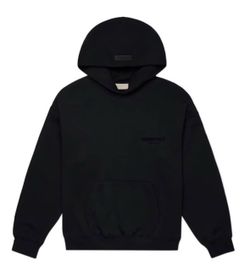Fear of God Essentials Black Pullover Hoodie