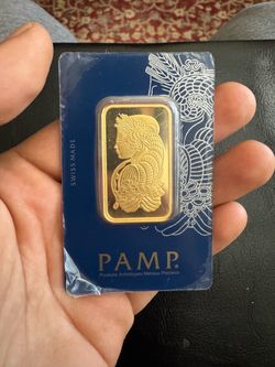 1 ounce gold pamp bar