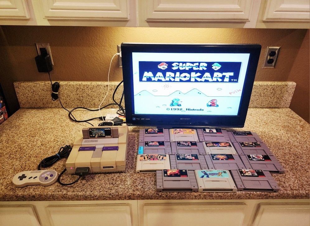 -M0d d3d- Super Nintendo / SNES with a Ton of games and Hdmi Included!!