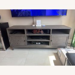 Living spaces gray TV stand / TV cabinet - TV console