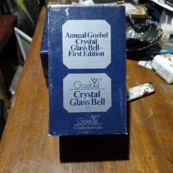 Annual Goebel Crystal Glass Bell First Edition