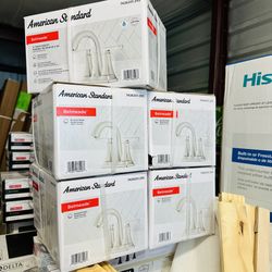 Brand New American Standard Brushed Nickel Bathroom Sink Faucet With Drain. In The Box. 