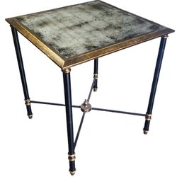 John Richard Collection Neoclassical Black Side Table