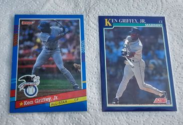 1991 Donruss Ken Griffey Jr #49 American League Error Card! "INC" No Dot! W/ 91' Score card #2.