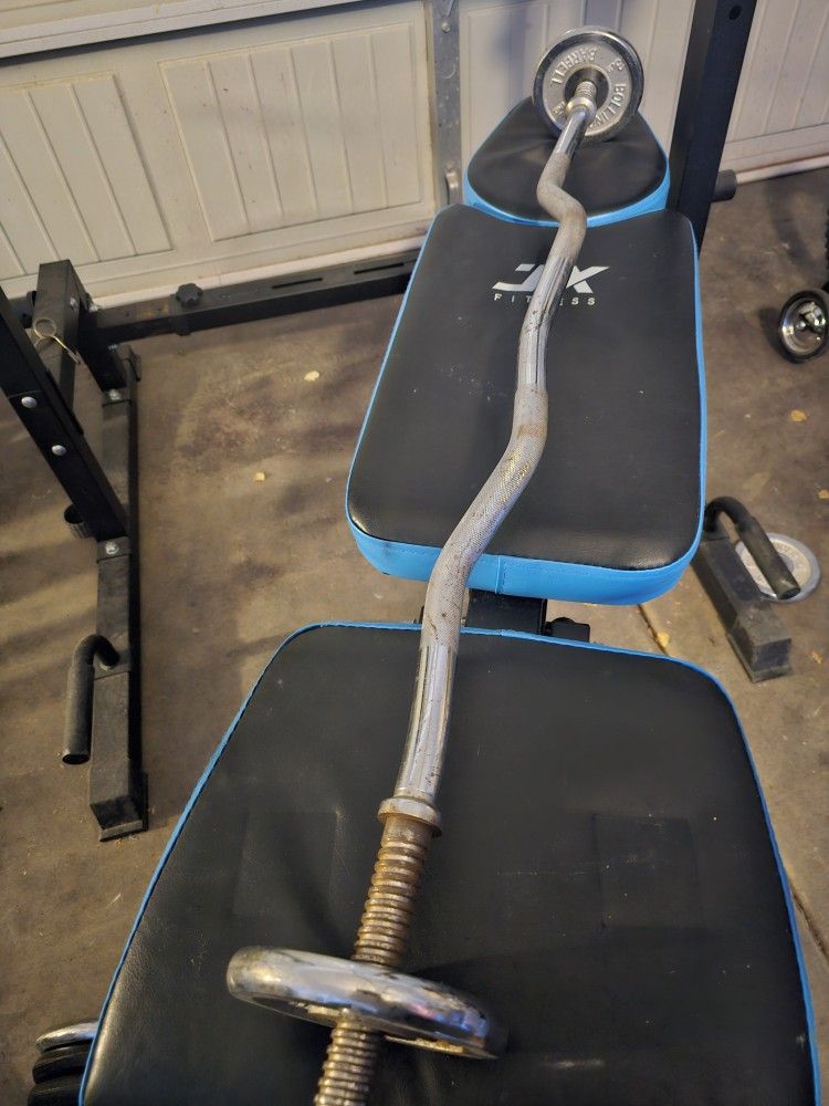 Weights, Dumbells, Rack, Bench Press