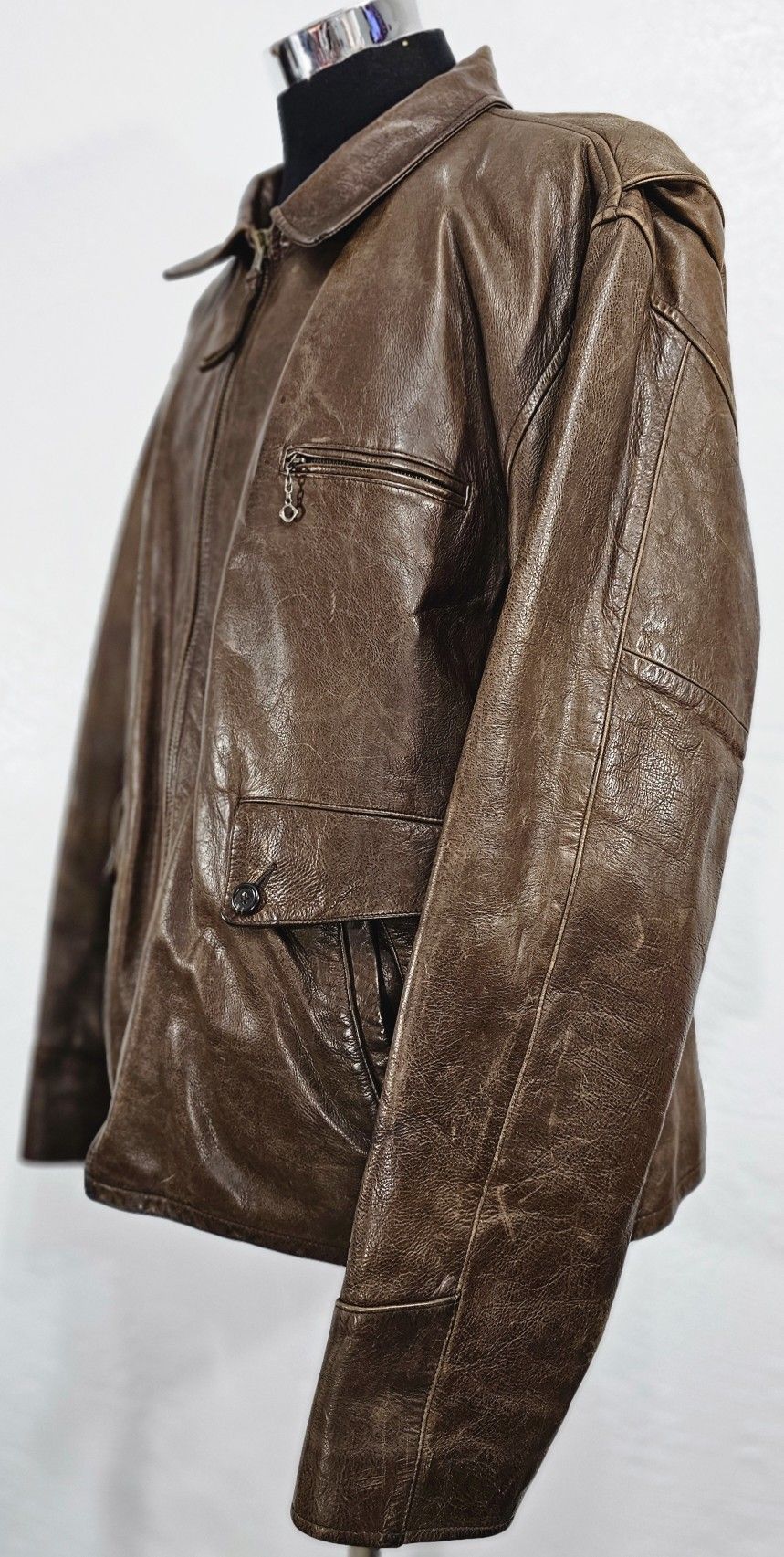 True Vintage Polo sport Ralph Lauren leather  jacket in Mens Size large