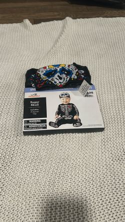 Infants and toddlers sugar skull costume