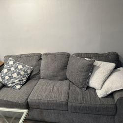 Grey One Piece Sectional 