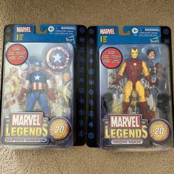 Marvel Legends 20th Captain America And Iron Man 