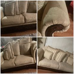 Sofa & Loveseat set nonsmoker/ clean plush