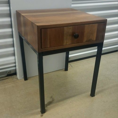 Target Mixed Material Side Table - Modern Industrial