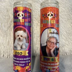 Día de los muertos Velas Personalizadas 