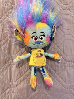 DreamWorks Trolls Rainbow Hair Plush Doll – 11"